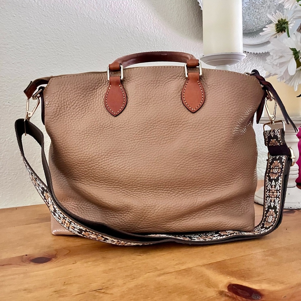 Dooney & Bourke Dillen 2 Pocket Leather Satchel - Picture 5 of 16